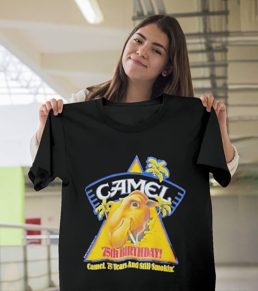 Camel 75th Birthday 75 Years And Still Smokin T-Shirt