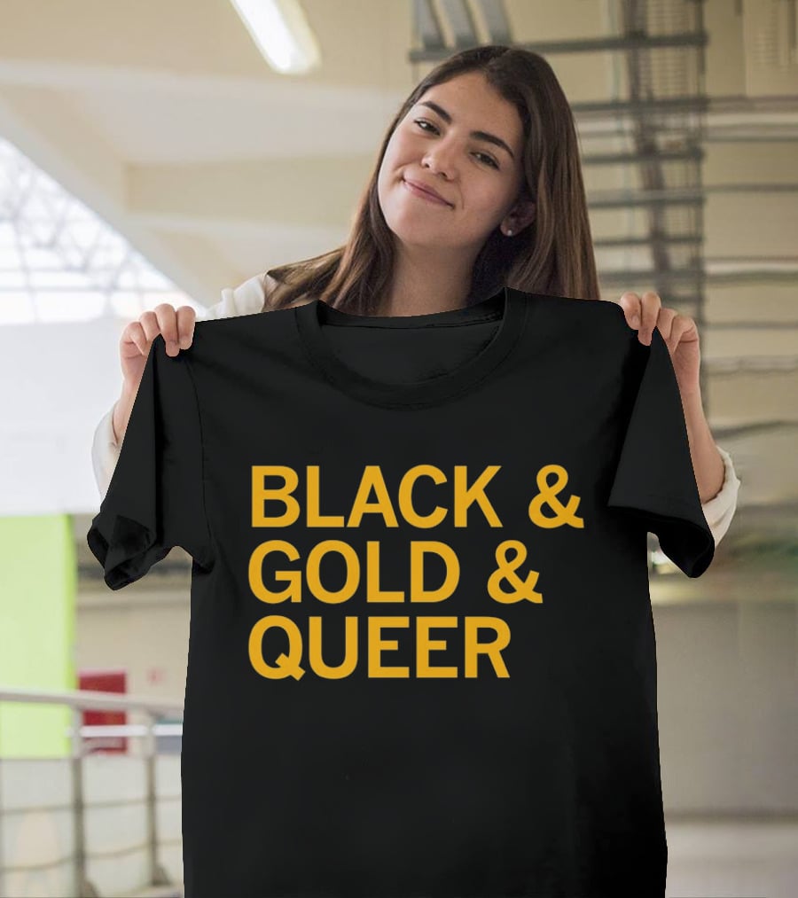 Black And Gold And Queer T-Shirt