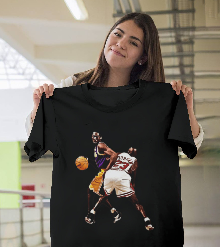 Kobe Bryant Michael Jordan NBA Legends Lakers Bulls Basketball Stars T-Shirt