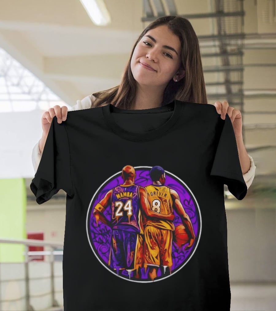 Mamba Forever Kobe Bryant 24 8 Los Angeles Lakers Graffiti T-Shirt
