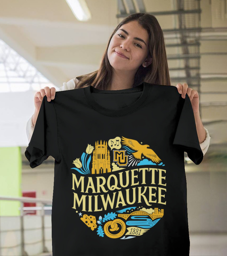 Marquette Milwaukee Golden Eagles MU 1881 T-Shirt