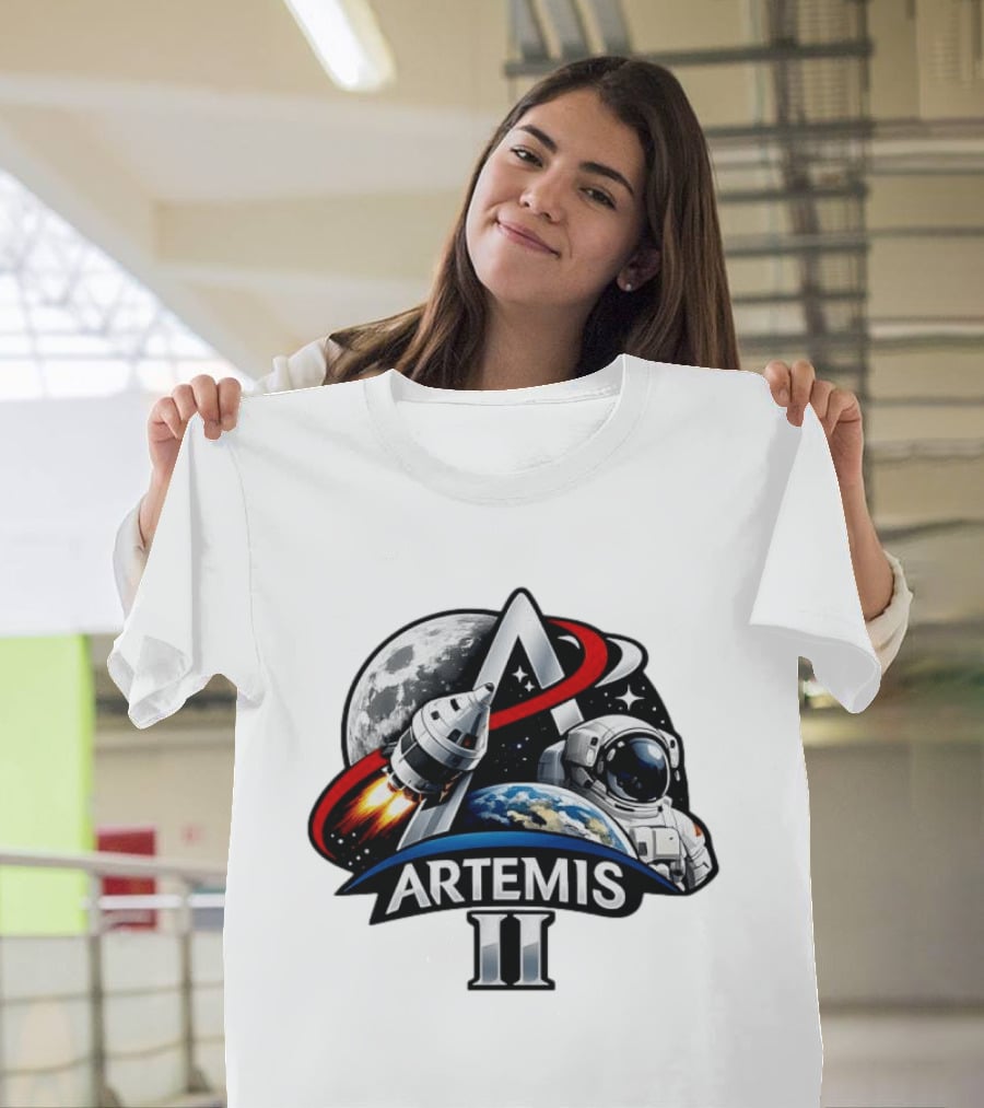 Artemis II NASA Astronaut Moon Mission 2026 T-Shirt