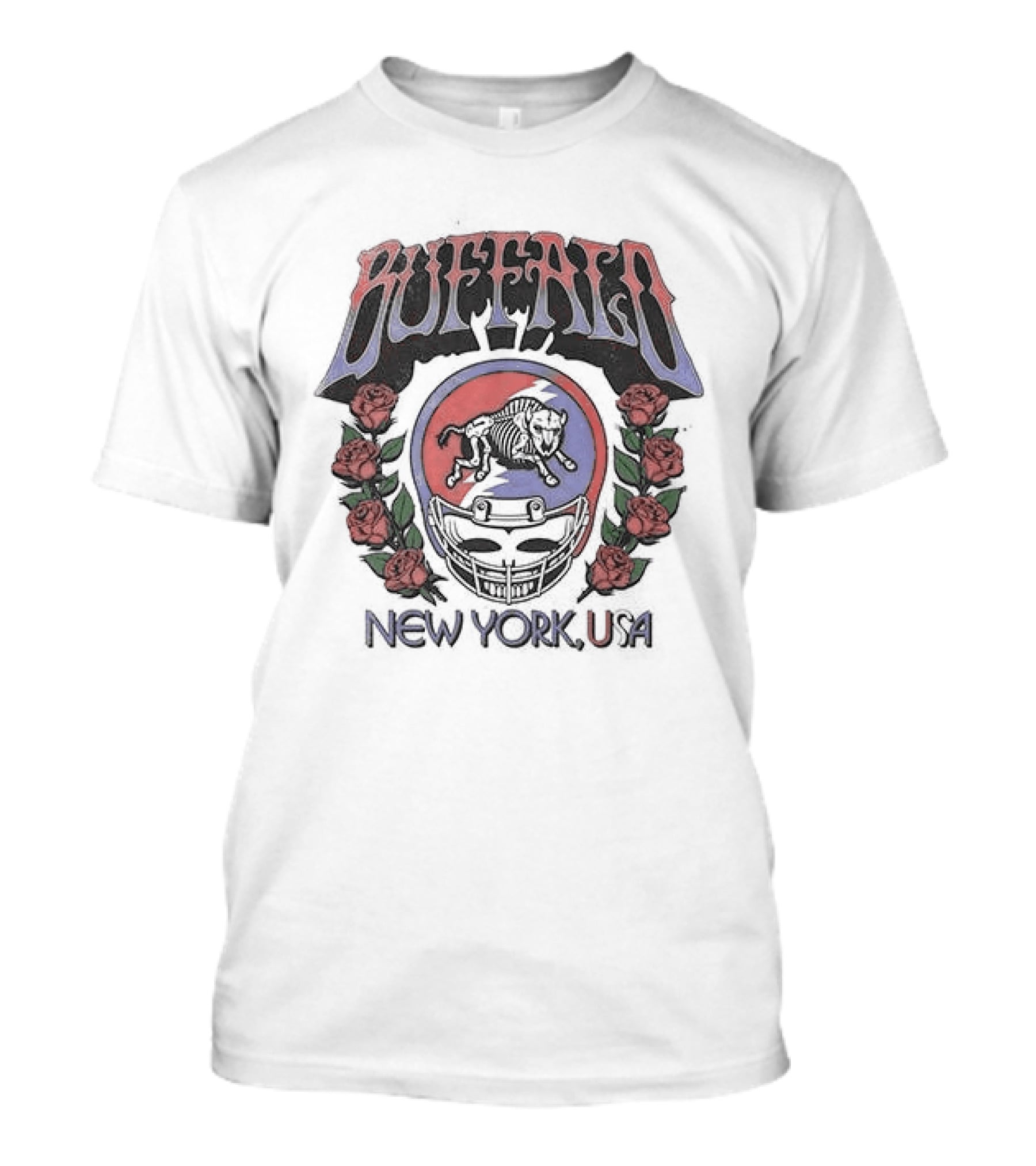Buffalo Bills Grateful Dead Back From The Dead Tour New York USA T-Shirt