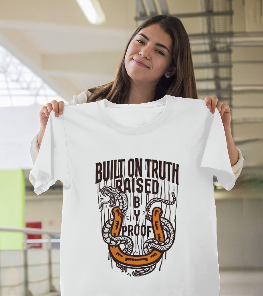 Built On Truth Raised By Proof Snake Wrapped Around Horseshoe T-Shirt