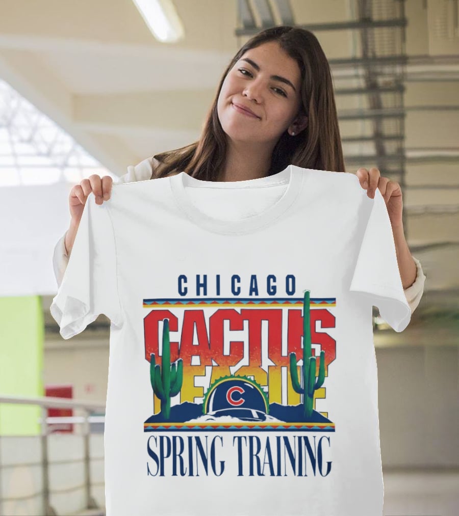 Chicago Cubs Cactus League Spring Training 2026 Helmet T-Shirt