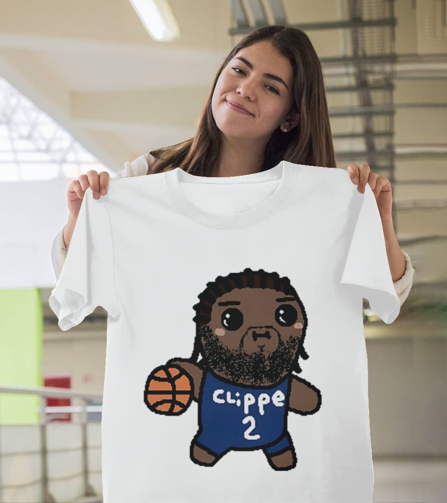 Kawaii Leonard Clipper 2 Los Angeles Cartoon Basketball T-Shirt
