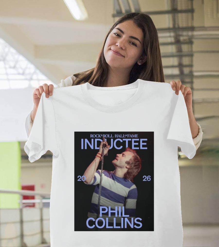 Rock Roll Hall Of Fame 2026 Inductee Phil Collins T-Shirt