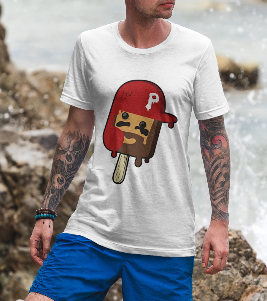 Bryce Harper Philadelphia Phillies Popsicle Red Cap Ice Cream T-Shirt