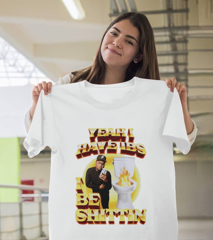 Yeah I Have IBS I Be Shittin 90s Bootleg Style With Fire Toilet And Phone Guy T-Shirt