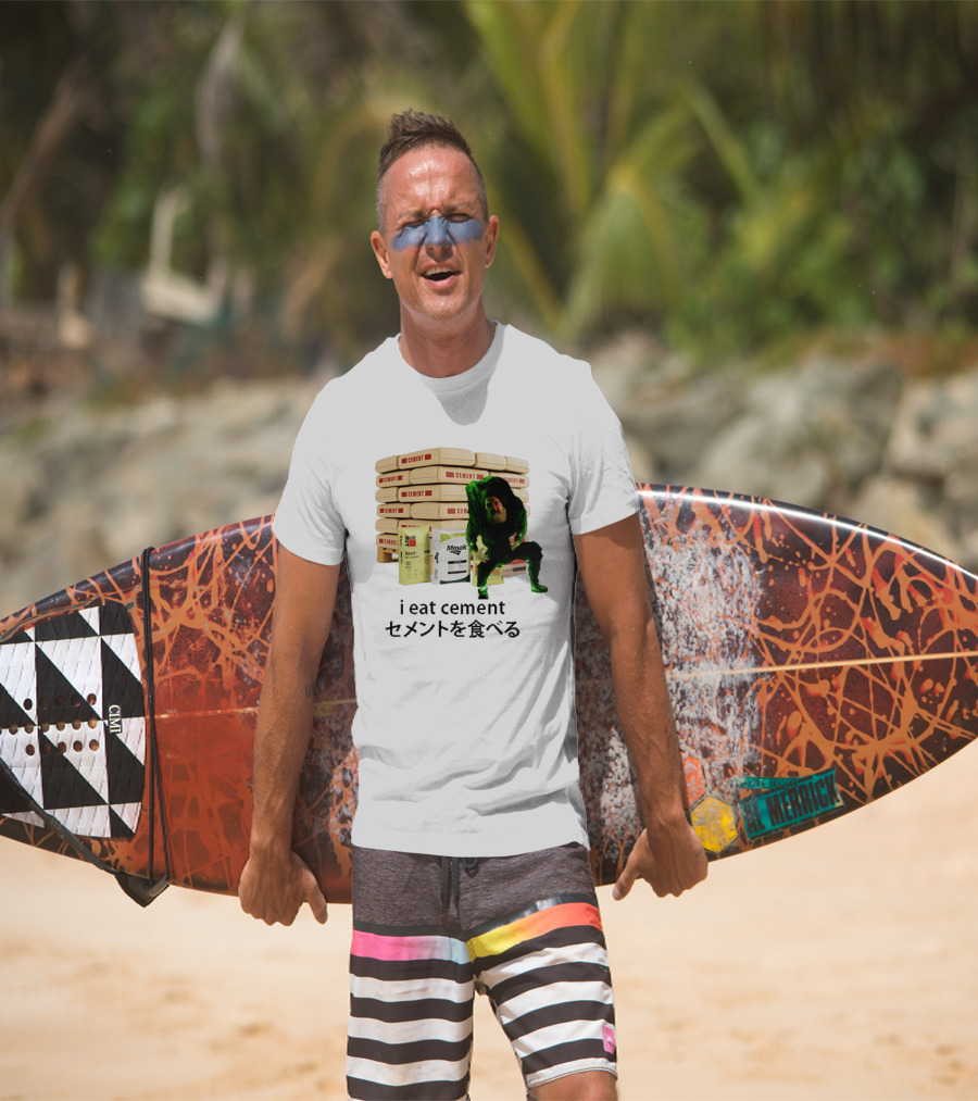 I Eat Cement Surreal Humor Poe's Favorite Snack Cement T-Shirt