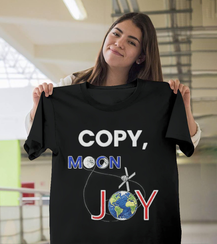Copy Moon Joy Earth Astronaut Artemis II T-Shirt