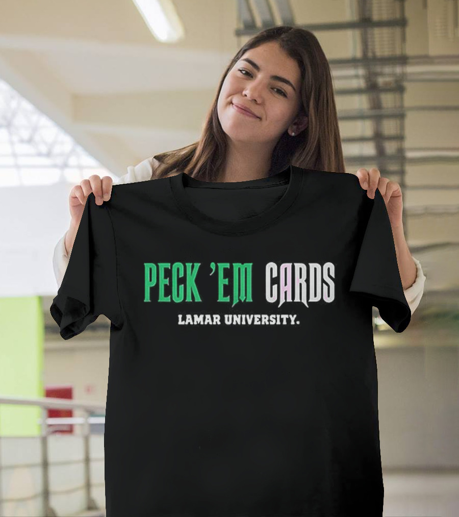 Lamar University Peck ’em Cards T-Shirt