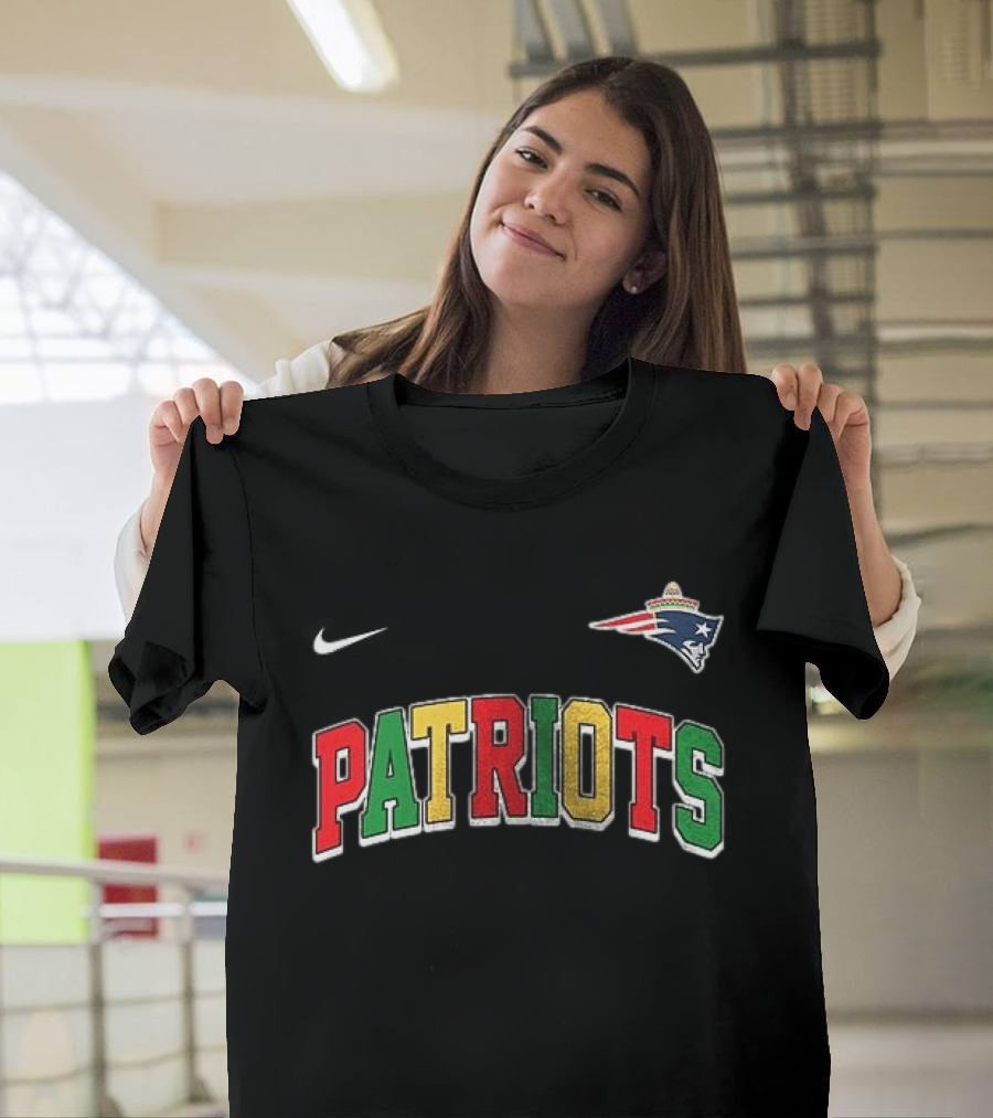 New England Patriots Cinco De Drinko Bitchachos Skeleton Nike T-Shirt