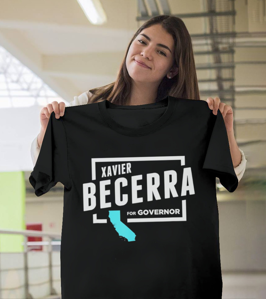 Xavier Becerra For Governor California Blue State T-Shirt