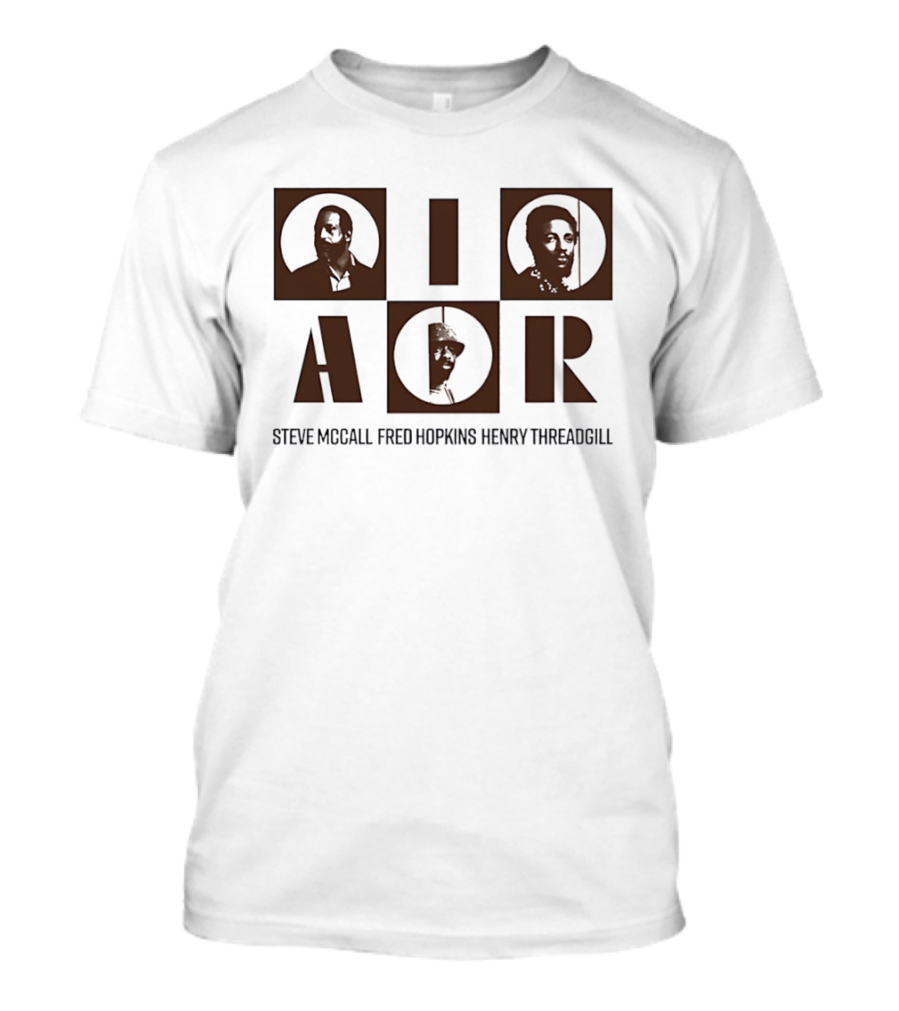 AOR Steve McCall Fred Hopkins Henry Threadgill Jazz Legends T-Shirt
