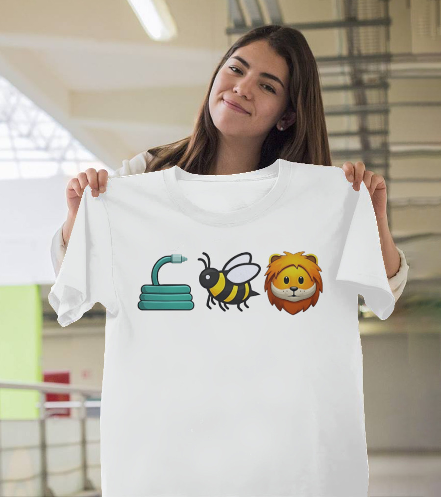 Hose Bee Lion Emoji Mashup T-Shirt