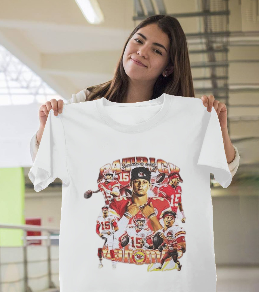 Kansas City Chiefs Patrick Mahome 15 Vintage Football Collection T-Shirt