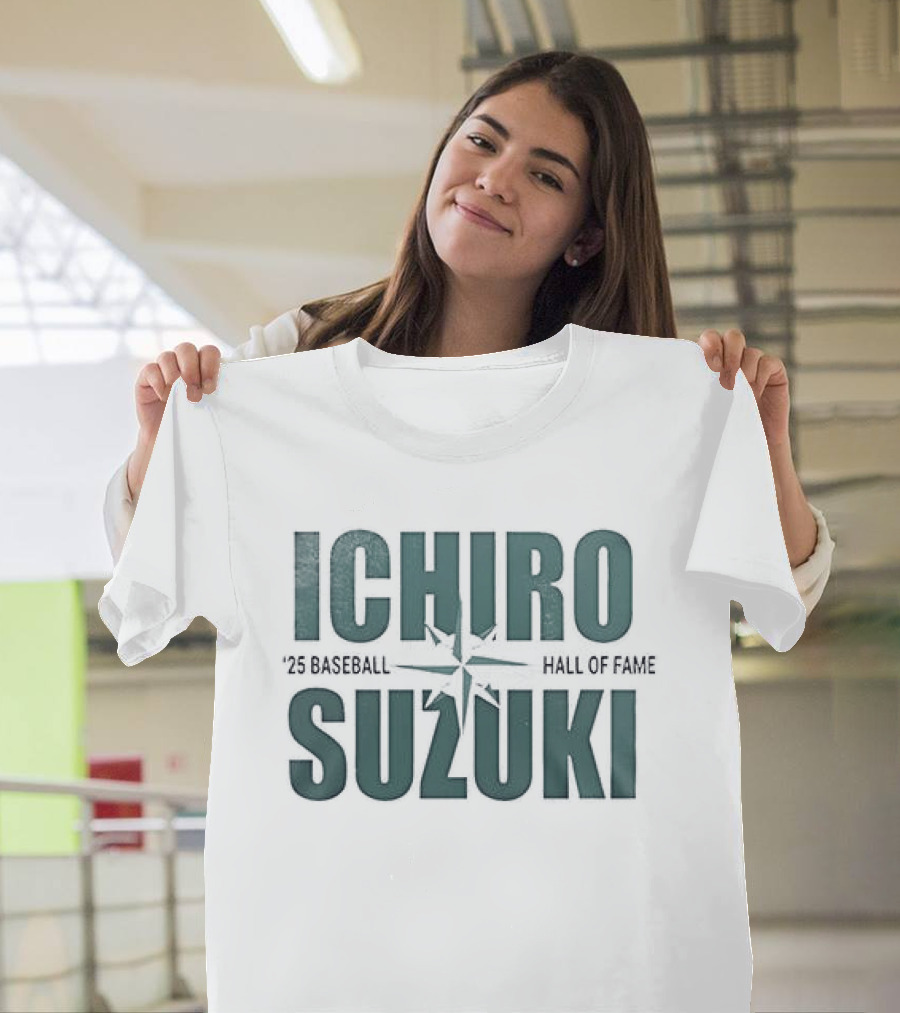 Seattle Mariners Ichiro Suzuki Hall Of Fame Edition T-Shirt