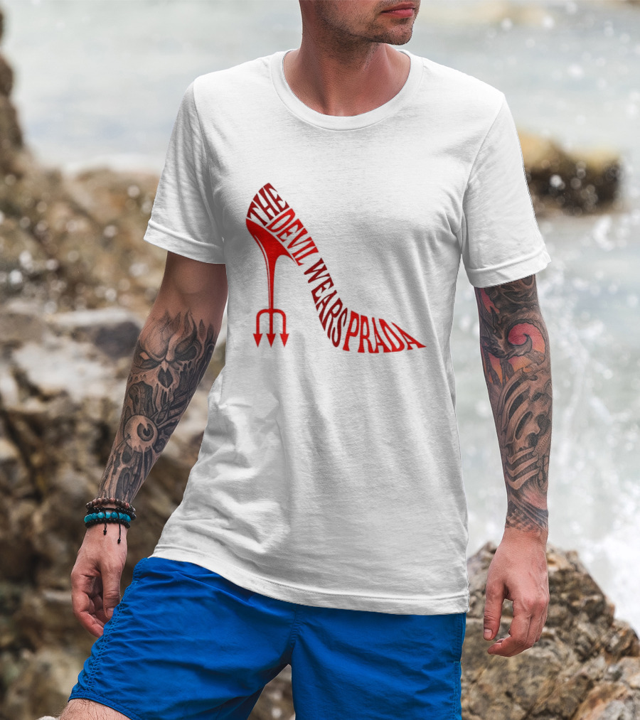 The Devil Wears Prada Red Shoe High Heel Trident T-Shirt
