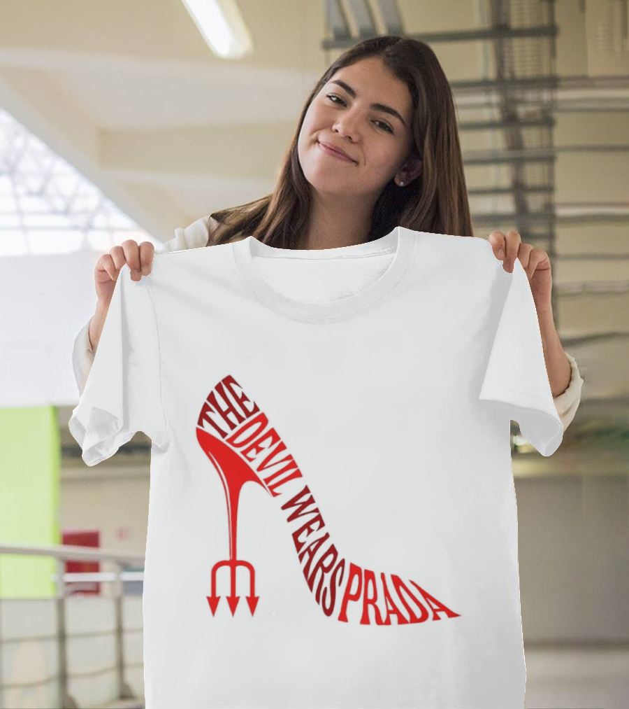 The Devil Wears Prada Red Shoe High Heel Trident T-Shirt