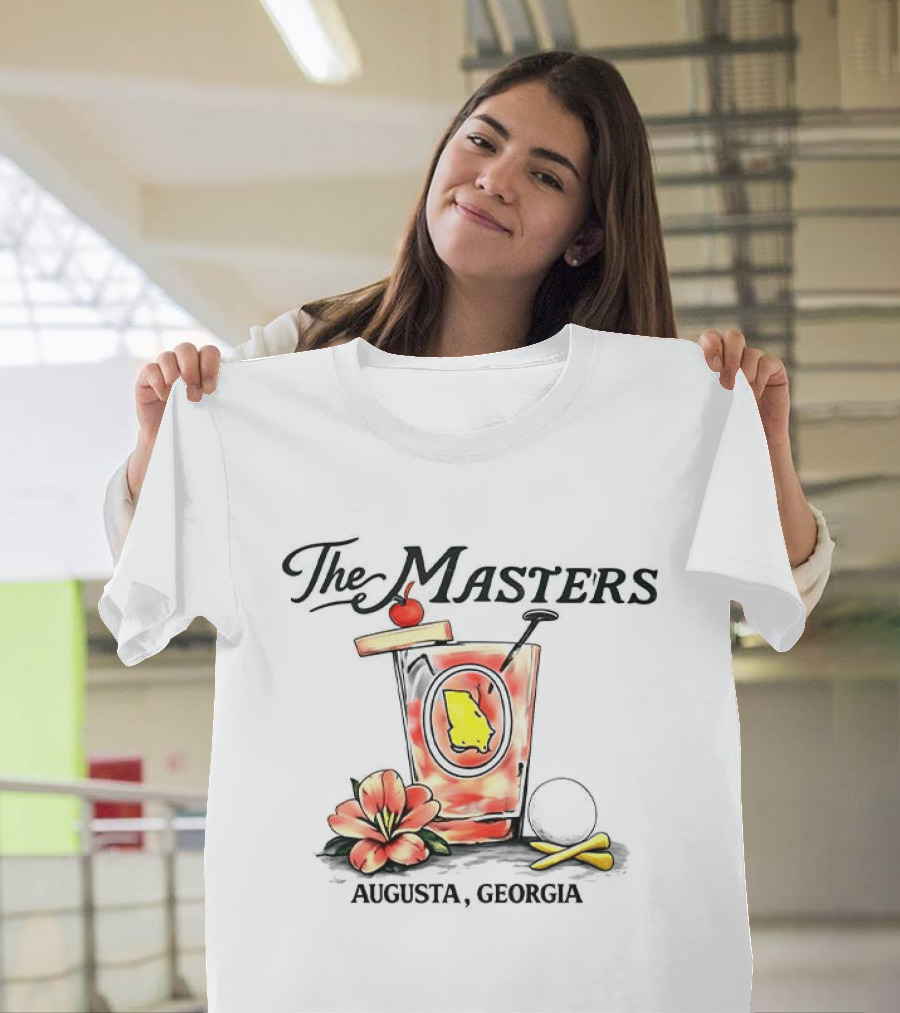 The Masters Tournament Augusta Georgia 2026 Cocktail Floral Map T-Shirt