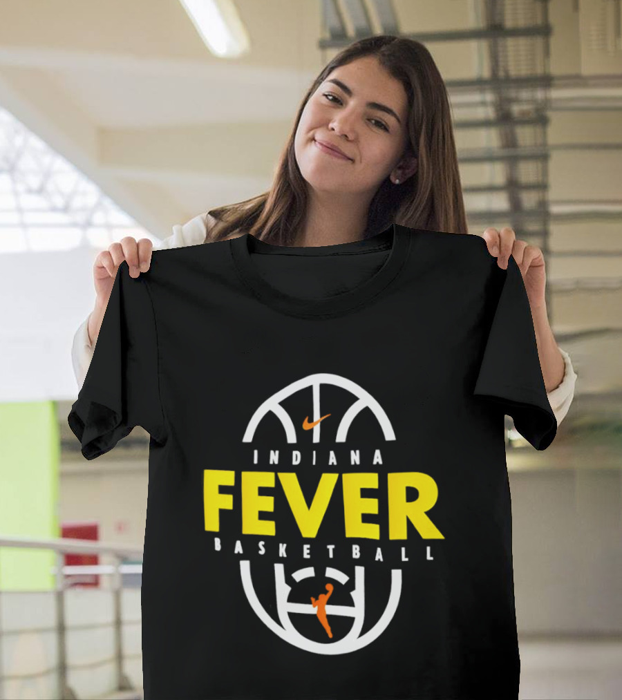 Indiana Fever Basketball Nike Partnership Basketball Court T-Shirt