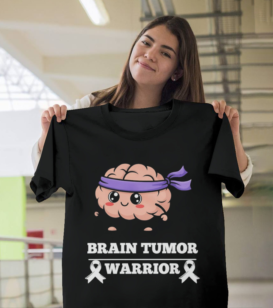 Brain Tumor Warrior Awareness Hope Strength Survivor T-Shirt
