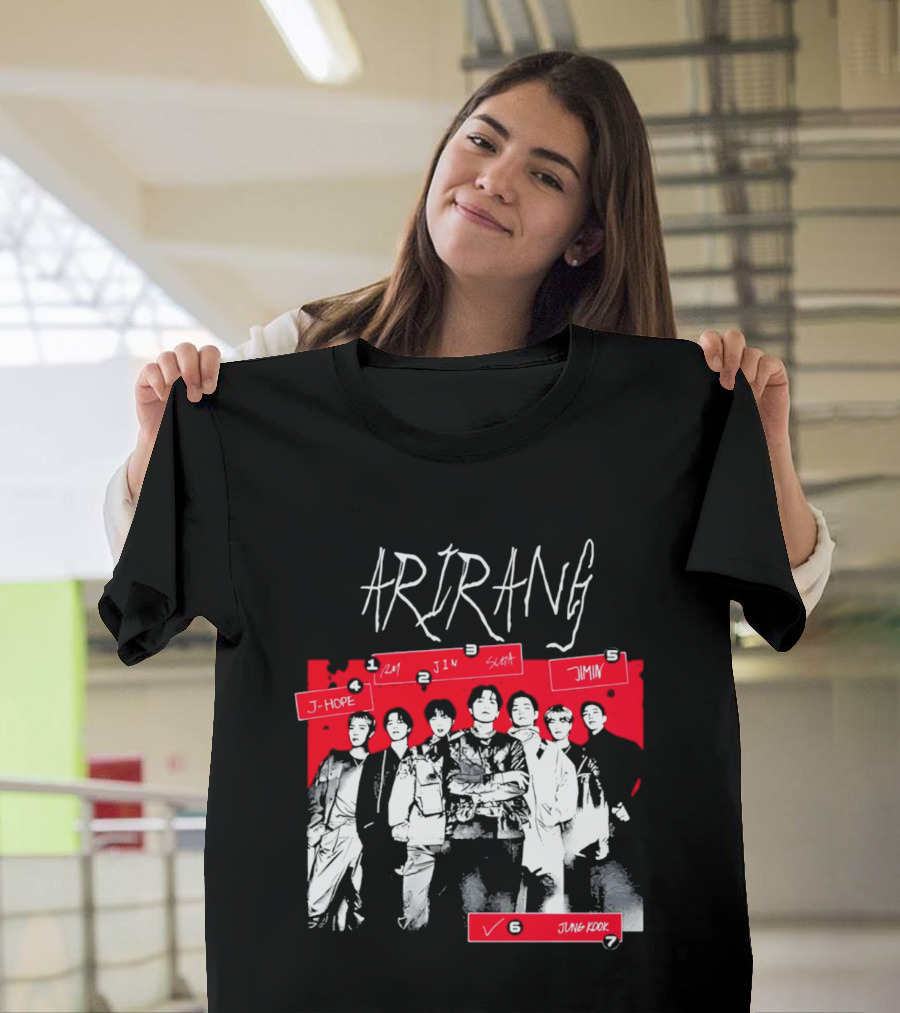Arirang 2026 J Hope RM Jin Suga Jimin Jung Kook T-Shirt