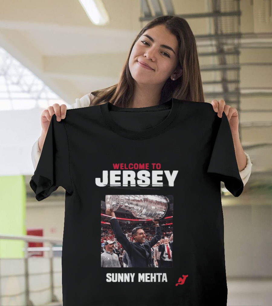 Welcome To Jersey New Jersey Devils Sunny Mehta Stanley Cup T-Shirt