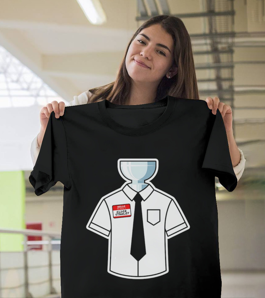 Elder Stanley Cup NHL 2026 Trophy Hello My Name Is Sticker T-Shirt