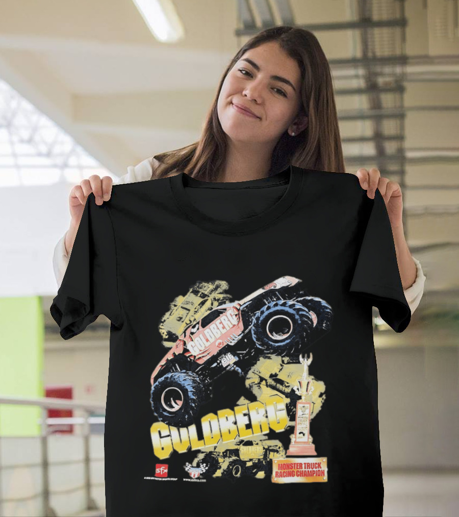 GOLDBERG Monster Truck Racing Champion Trophy SFX Block Party T-Shirt
