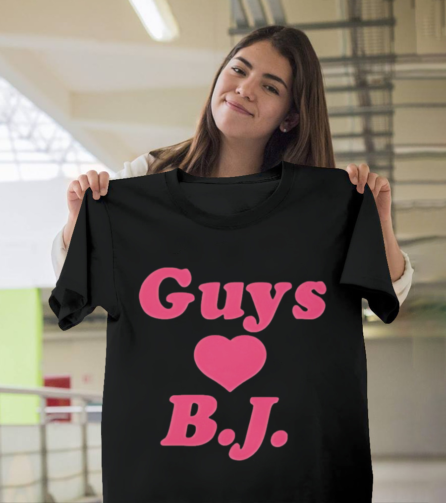 Guys Heart B.J. Pink T-Shirt