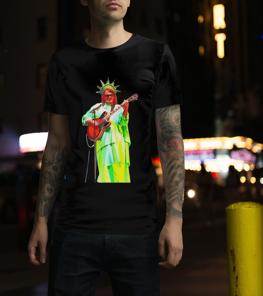 Randy Crabtree Widespread Panic Statue Of Liberty Guitarist T-Shirt