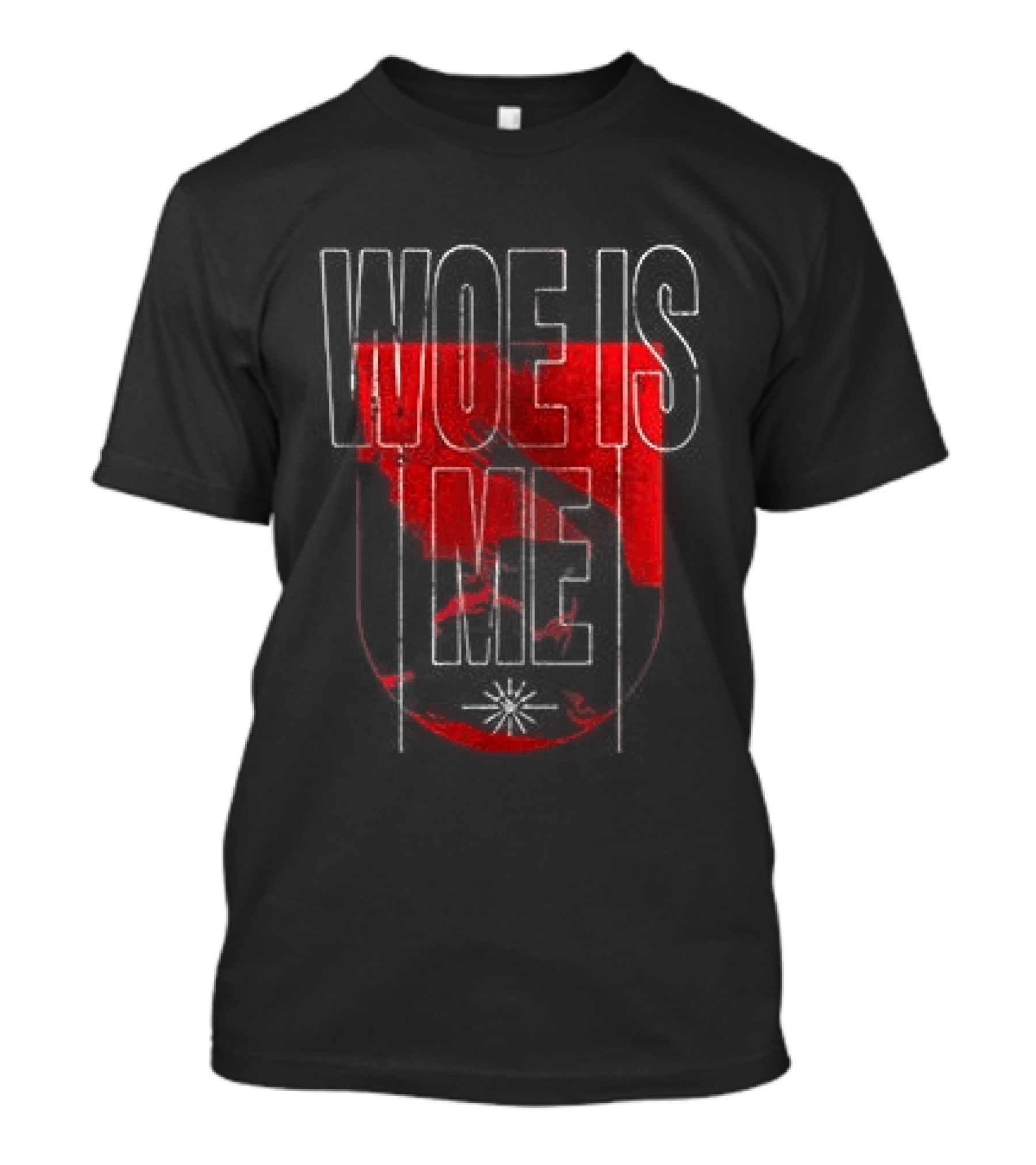 Woe Is Me Red Print Daybreak T-Shirt