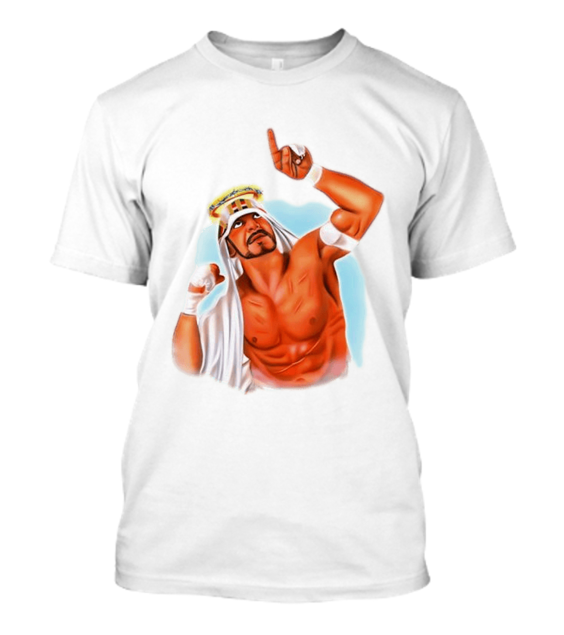 Sabu Airbrush Professional Wrestling Legend Iconic Pose T-Shirt