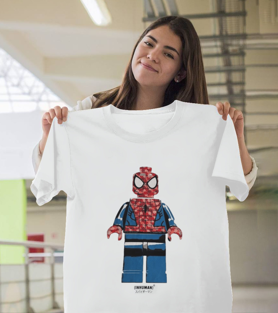 Spider Man LEGO Inhuman Figure Block T-Shirt
