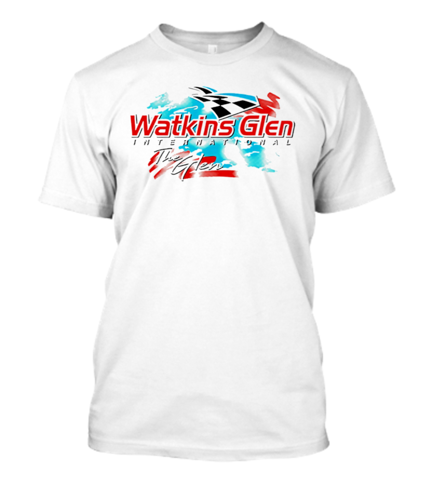 Watkins Glen International The Glen Racing Checkered Flag T-Shirt