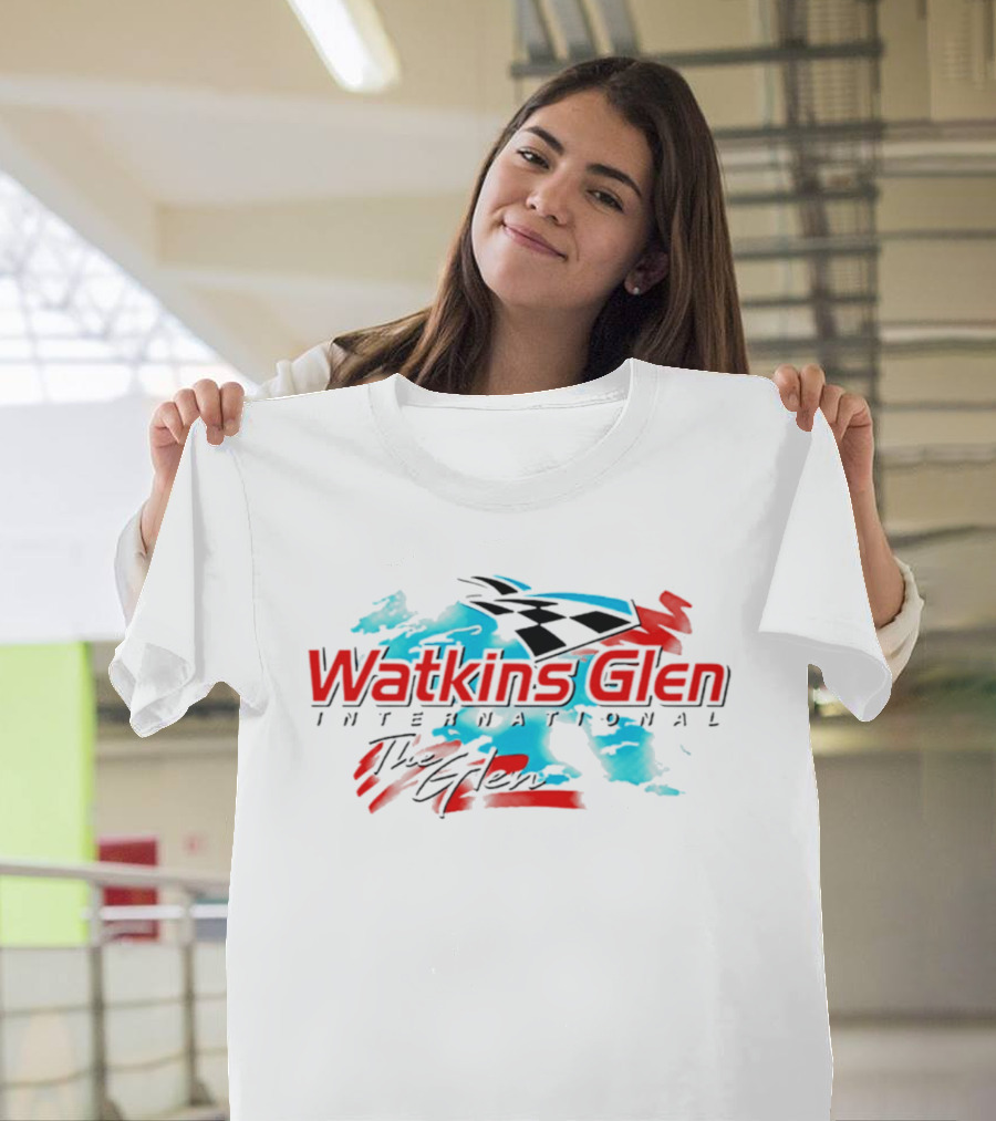 Watkins Glen International The Glen Racing Checkered Flag T-Shirt