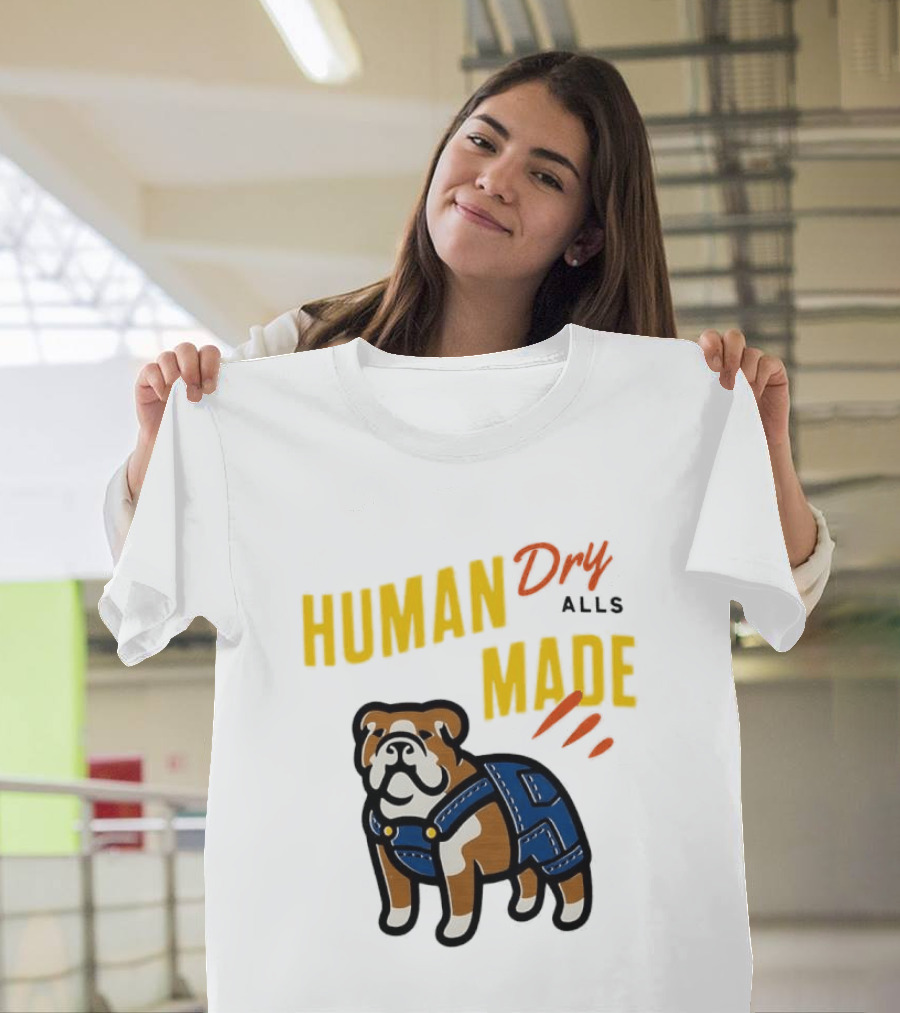 Human Made Dry Alls Bulldog In Overalls T-Shirt