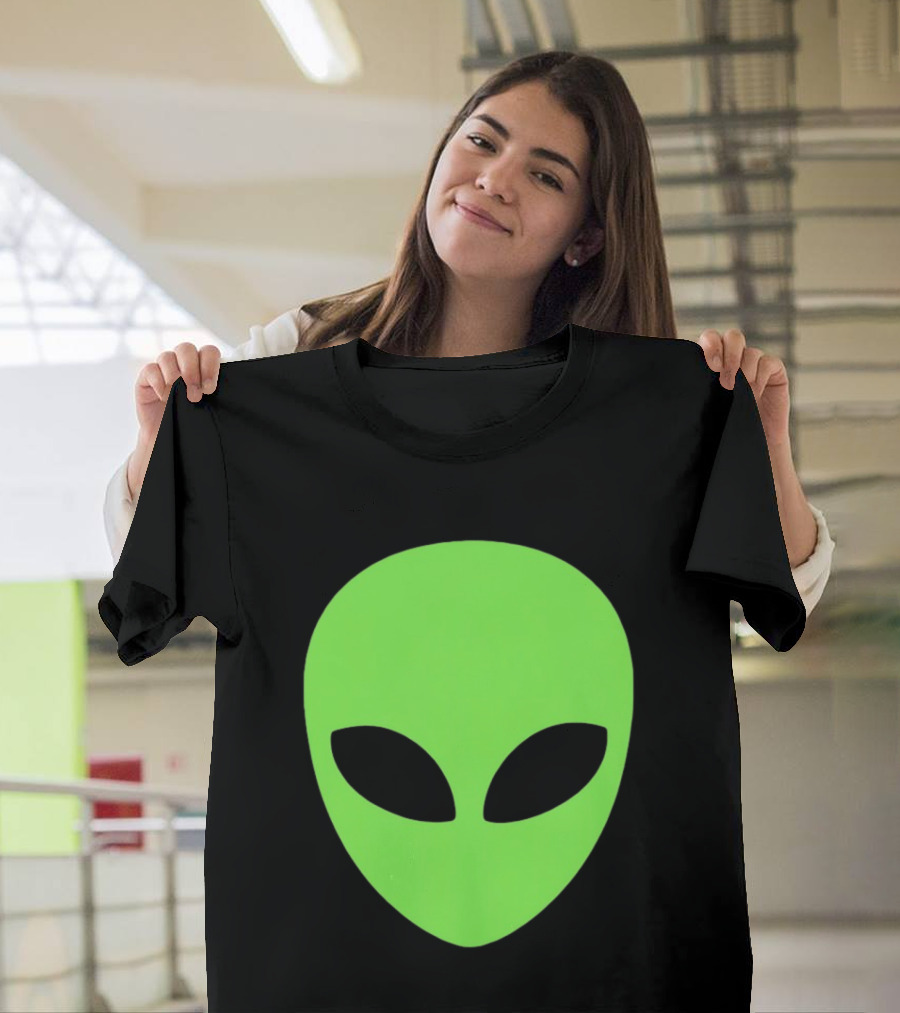 Alien Face 2026 Green Mask T-Shirt