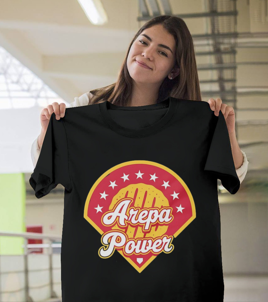 Arepa Power Honor Venezuelan MLB Players Red Baseball T-Shirt