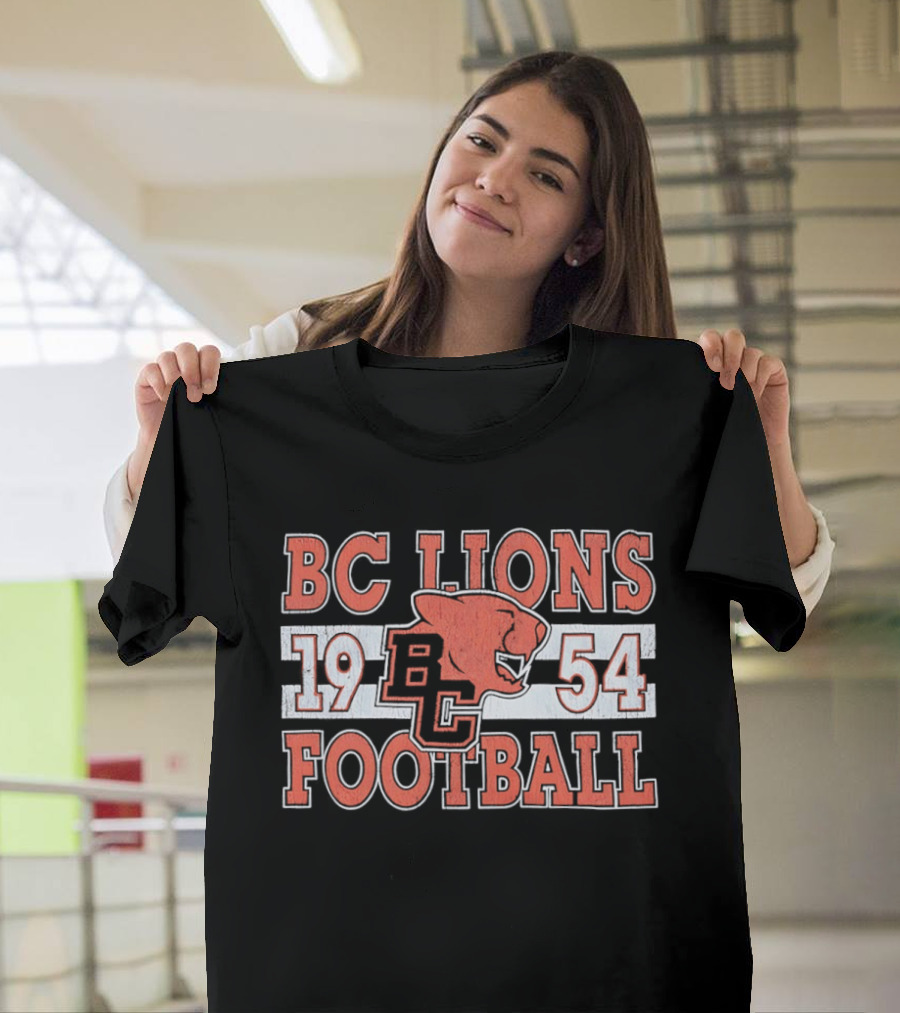 BC Lions Football 1954 Retro Style Compilation T-Shirt