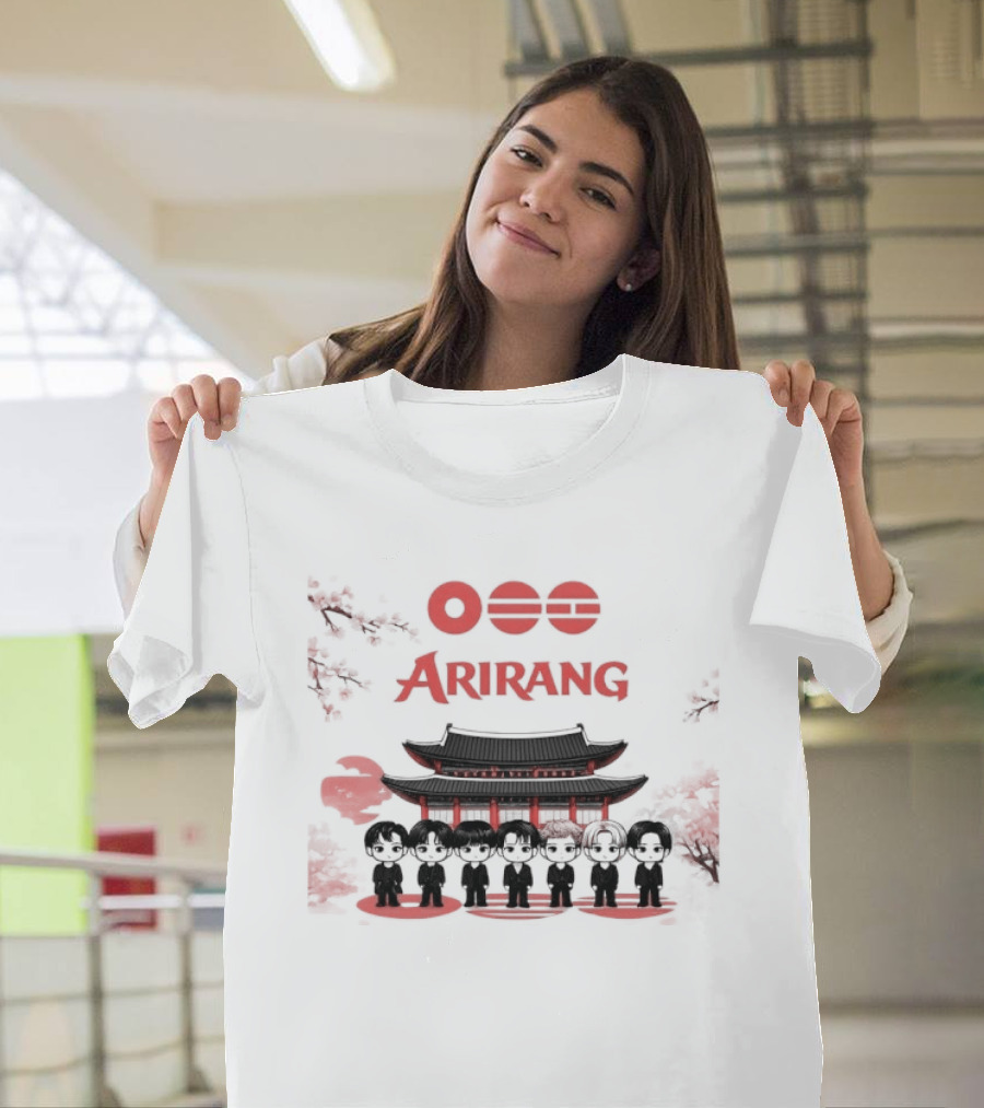 BTS Arirang World Tour 2026 Bangtan Idol Concert Palace Silhouette And Crowd T-Shirt