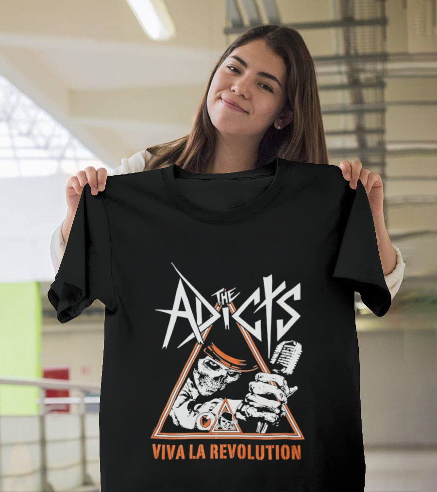 The Adicts Skeleton Viva La Revolution T-Shirt