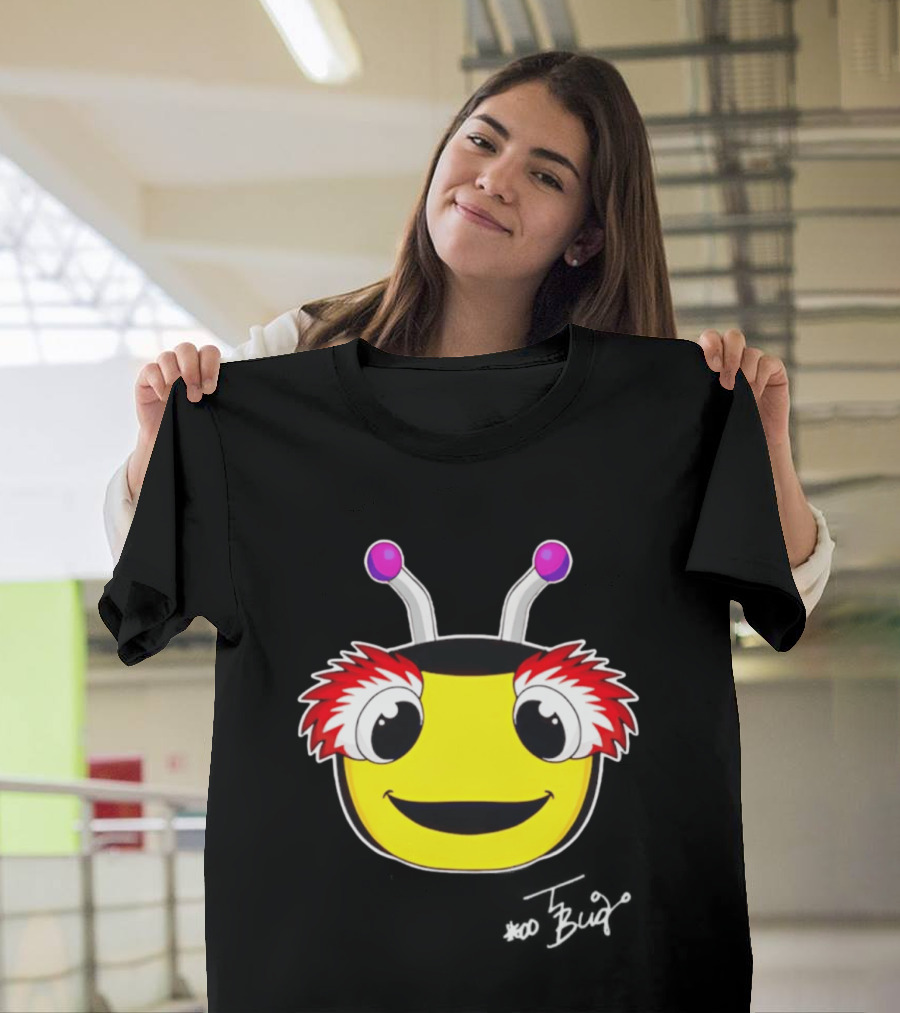 Tampa Bay Lightning Thunderbug Mascot Yellow Face Cartoon T-Shirt