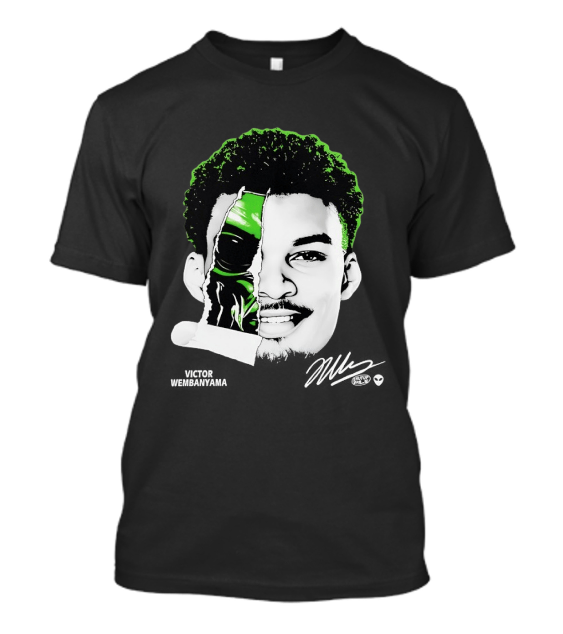 Victor Wembanyama Alien San Antonio Spurs Player Fusion T-Shirt