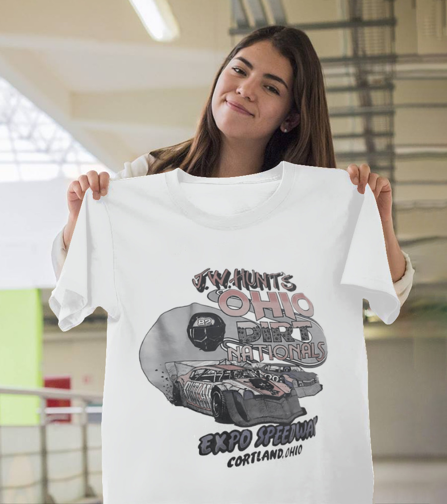JW Hunt's Ohio Dirt Nationals Expo Speedway Cortland Ohio Racing Event T-Shirt