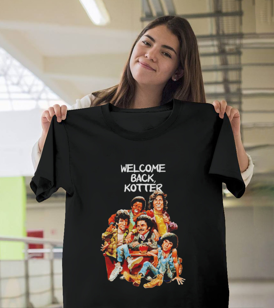 Welcome Back Kotter 1970s Sitcom Cartoon Characters T-Shirt