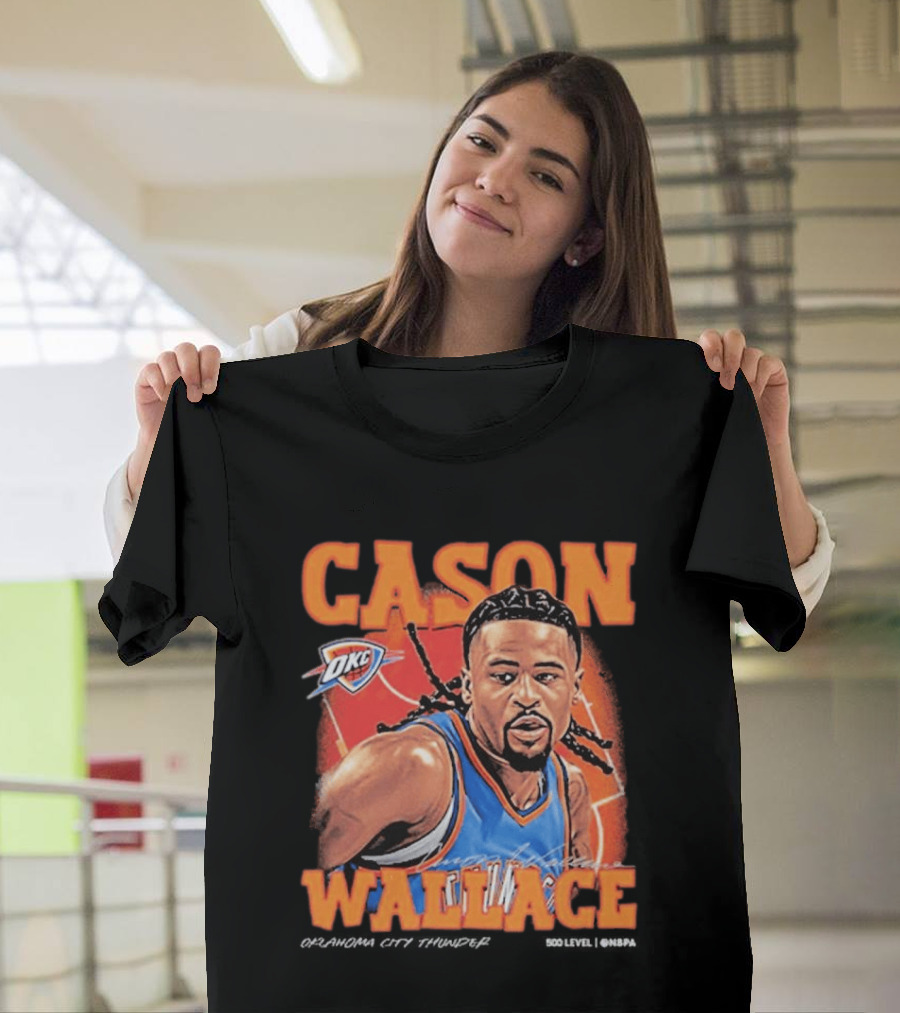 Cason Wallace OKC Thunder NBA Basketball Player T-Shirt