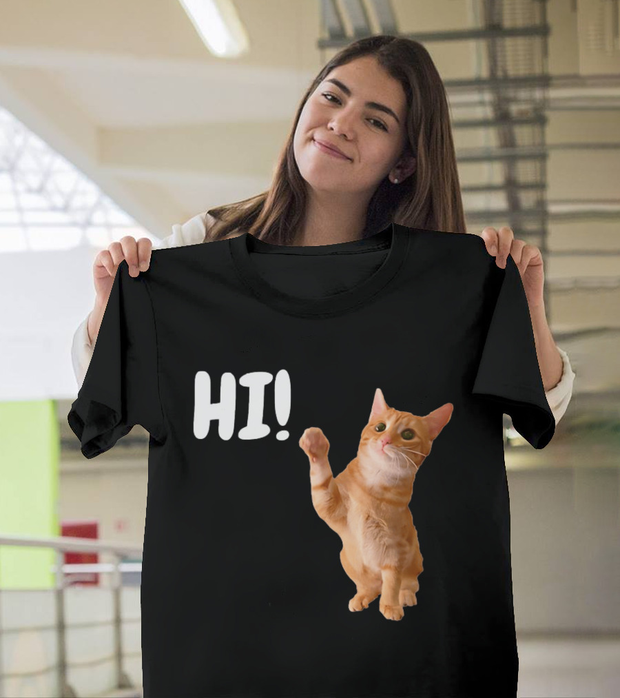 Cat Dandy Hi Paw Wave T-Shirt